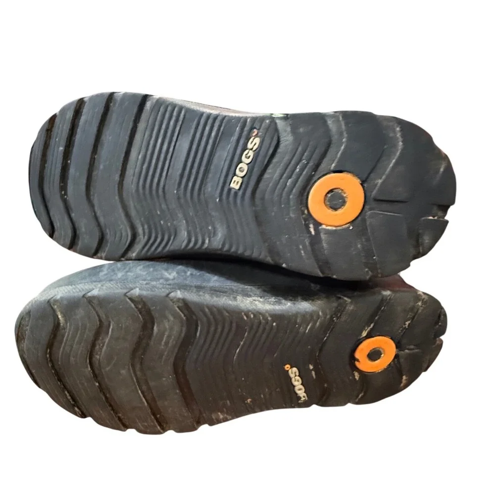 Bogs Kids Neo-Classic Warp Waterproof Winter Boots Black Yellow Youth 5 Euro 38